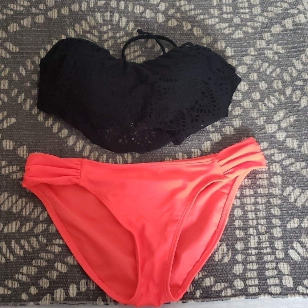 Xhilaration black and neon bikini